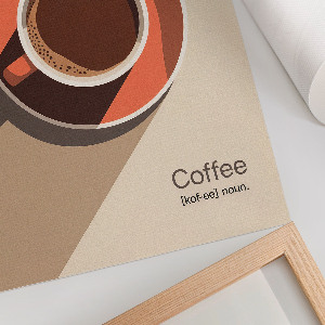 Poster A cup of coffee