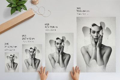 Decorative poster Abstract portrait