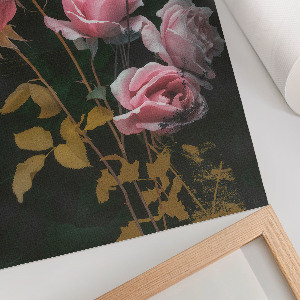 Poster with rose flowers