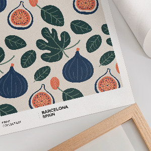 Wall art with a fruit pattern