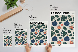 Wall art with a fruit pattern