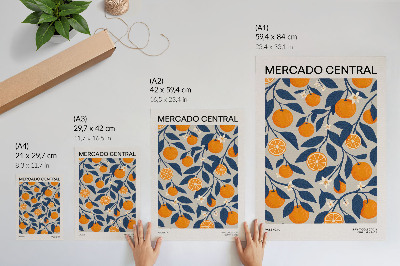 Art print Exotic fruits