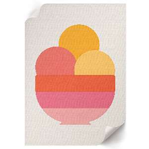Minimalist ice cream poster