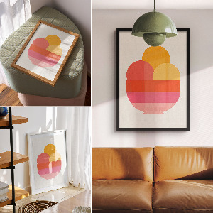 Minimalist ice cream poster