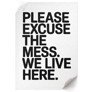 Wall art with the text 