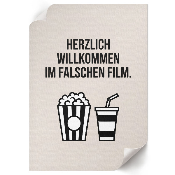 Cinematic humor wall print