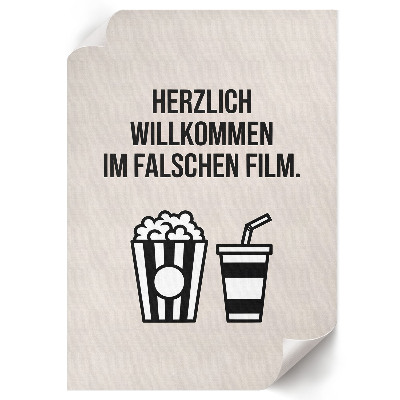 Wall print Cinematic humor
