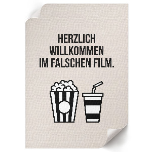 Cinematic humor wall print