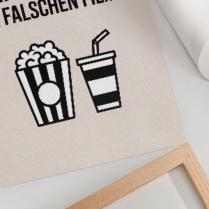 Cinematic humor wall print