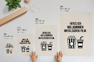 Cinematic humor wall print