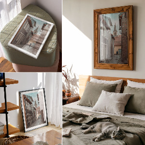 Art print City scene