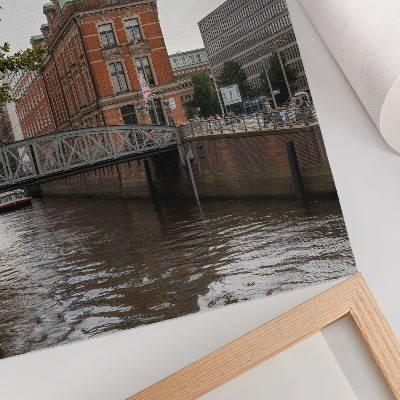 Decorative poster The city and the river