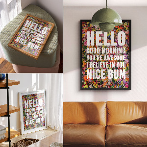 Poster Motivation in flowers