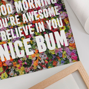 Poster Motivation in flowers