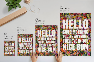 Poster Motivation in flowers