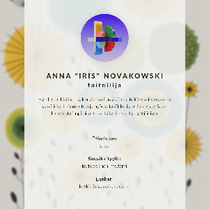 Wall print Geometric flowers