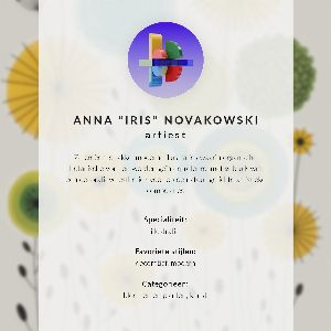 Wall print Geometric flowers