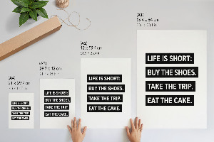 Decorative poster with everyday motivational text