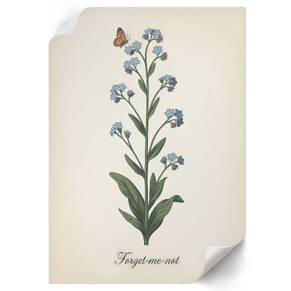 Poster Forget-me-not flower