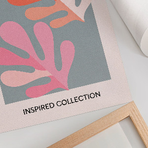 Wall print inspired by Henri Matisse with a matte finish