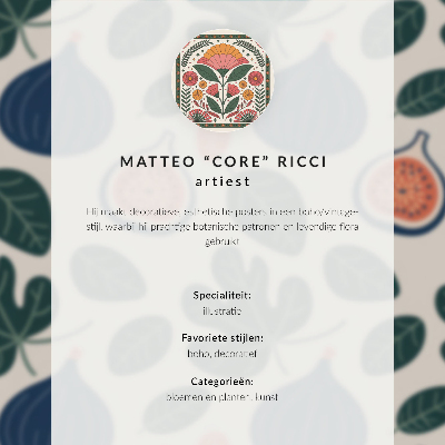 Decorative poster Retro flowers