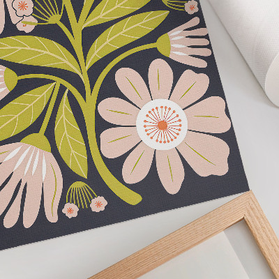 Decorative poster Retro flowers