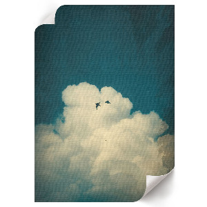Poster featuring a heavenly clouds design