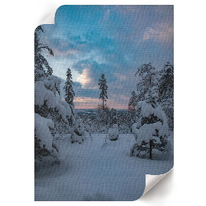 Winter landscape wall art