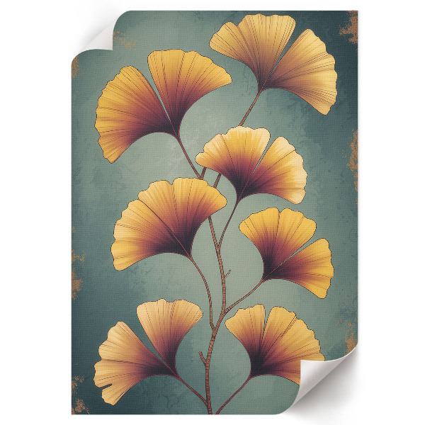 Art print Ginkgo leaves
