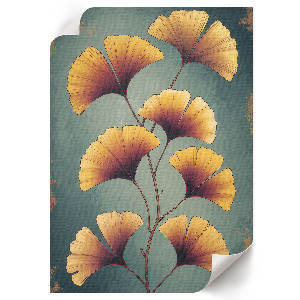 Art print of ginkgo leaves