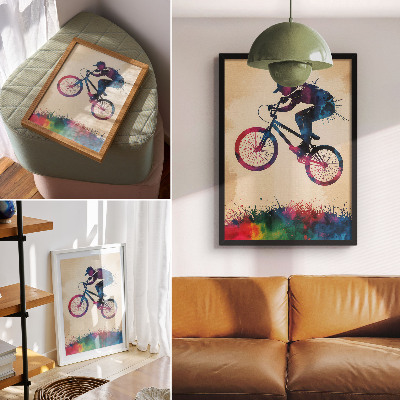 Decorative poster Colorful ride