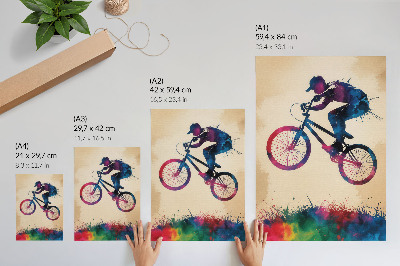 Decorative poster Colorful ride