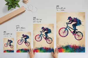 Decorative poster Colorful ride