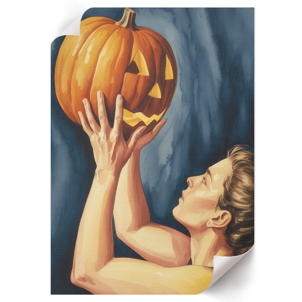Wall art Halloween pumpkin