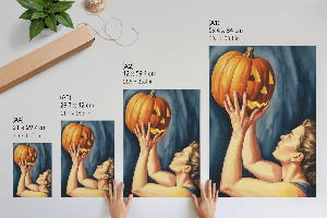 Wall art Halloween pumpkin