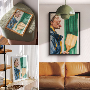 Wall print Winter fun