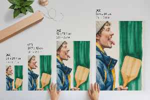 Wall print Winter fun