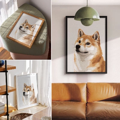 Decorative poster Dog - portrait