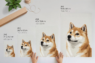 Decorative poster Dog - portrait