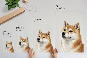 Decorative poster Dog - portrait