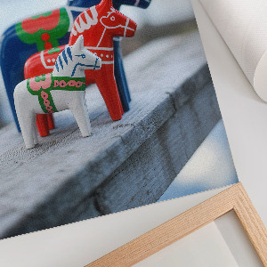 Colorful horses poster