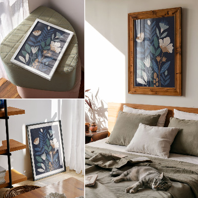 Wall art Flowers and leaves