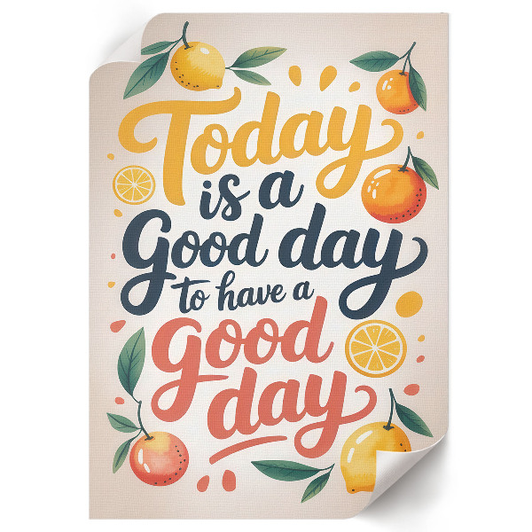 Good Day illustration wall print
