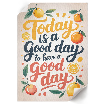 Wall print Good day illustration