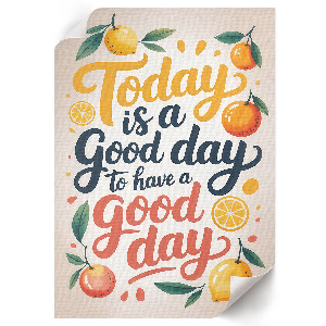 Good Day illustration wall print