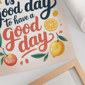 Good Day illustration wall print