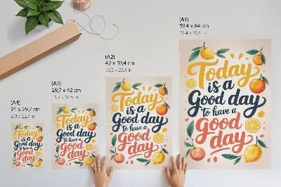 Wall print Good day illustration