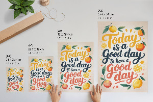 Good Day illustration wall print
