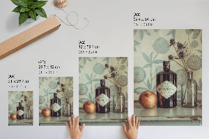 Art print featuring a vintage gin label
