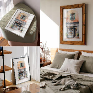 Art print French bakery